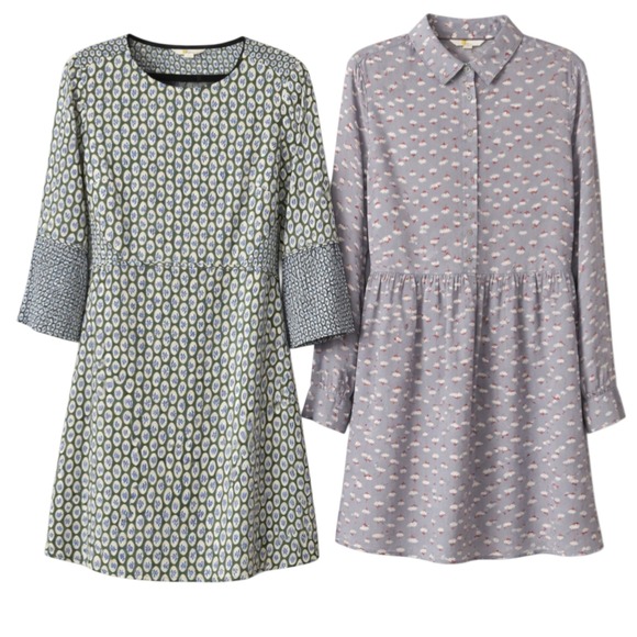 Boden Dresses & Skirts - Bundle Of 2 Boden Cottagecore Shirt Dress Size 8R English Countryside Timeless